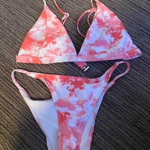 shein tie dye bikini size: S